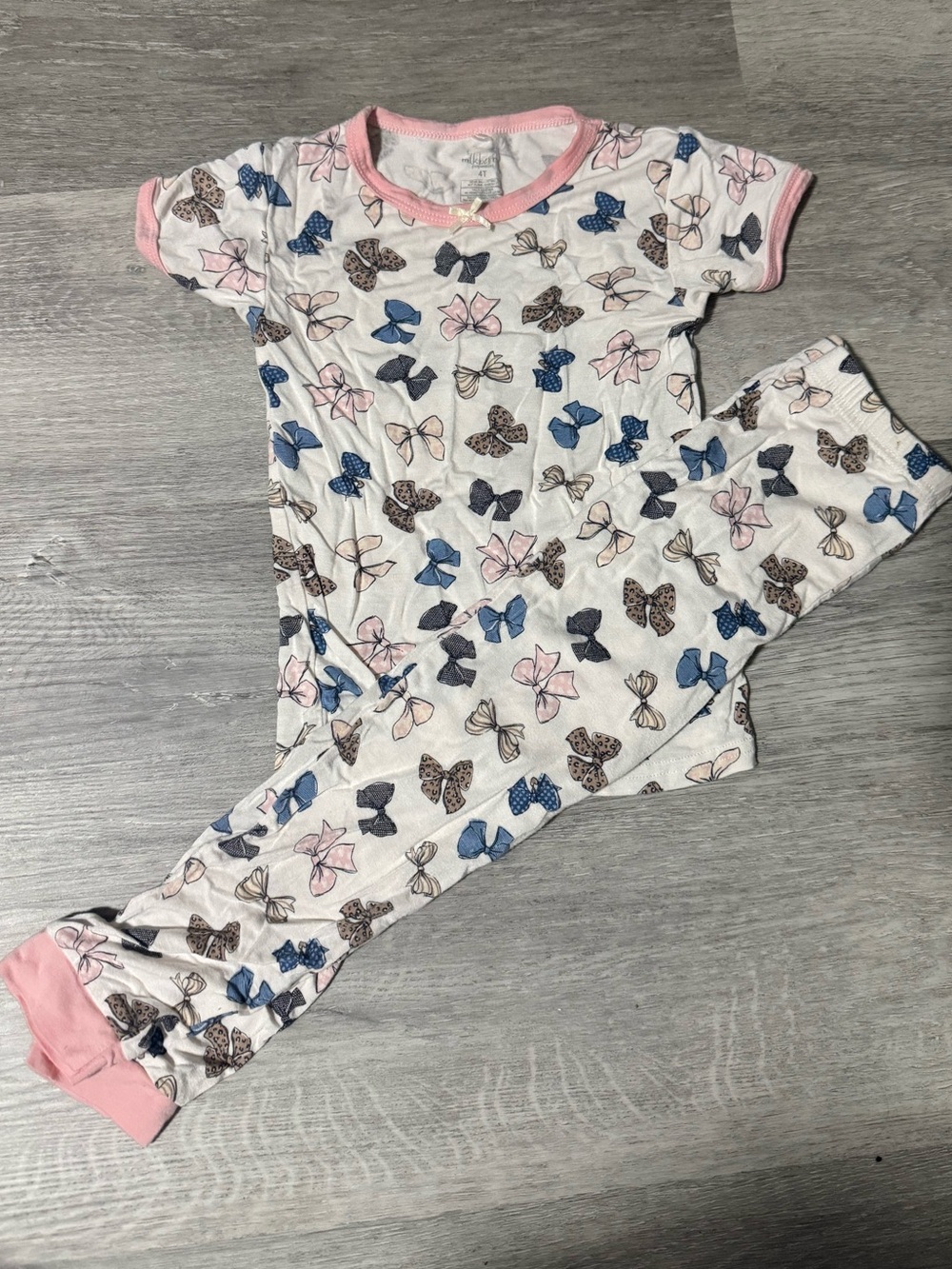 Milkberry Bows Bamboo Pajamas